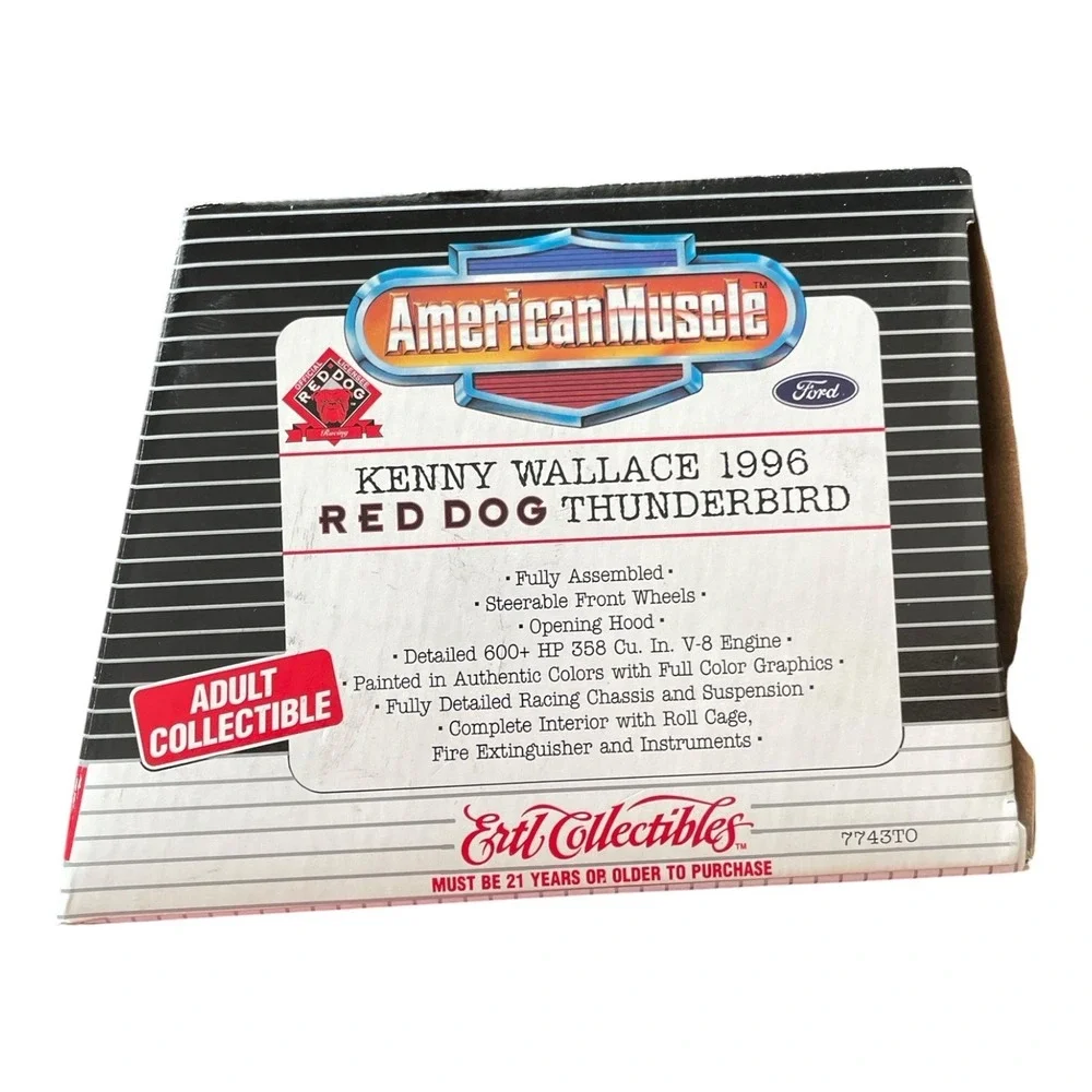 Kenny Wallace #8 Ertl American Muscle 1996 Red Dog 1/18 Scale NASCAR